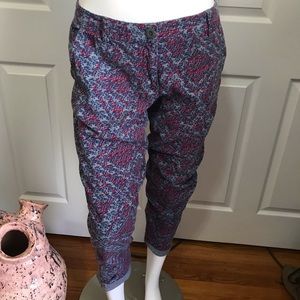 Cabi floral capris cute fun cropped